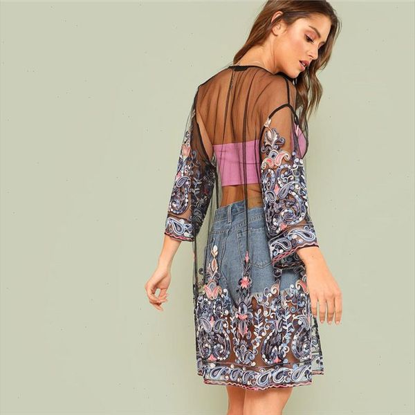 summer fashion floral embroidery mesh kimono blouse cardigan blouses beach female women 3 4 long sleeve blusa femininas, White
summer fashion floral embroidery mesh kimono blouse cardigan blouses beach female women 3 4 long sleeve blusa femininas, White