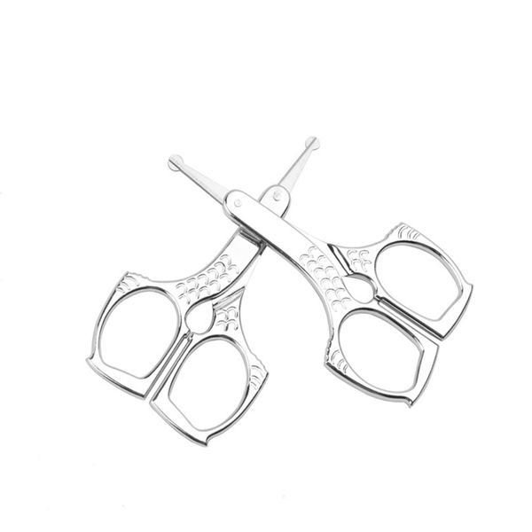 stainless steel round head eyebrow scissors nose hair clipper stainless steel pattern beauty trimmer makeup beauty tools hha--347
stainless steel round head eyebrow scissors nose hair clipper stainless steel pattern beauty trimmer makeup beauty tools hha--347