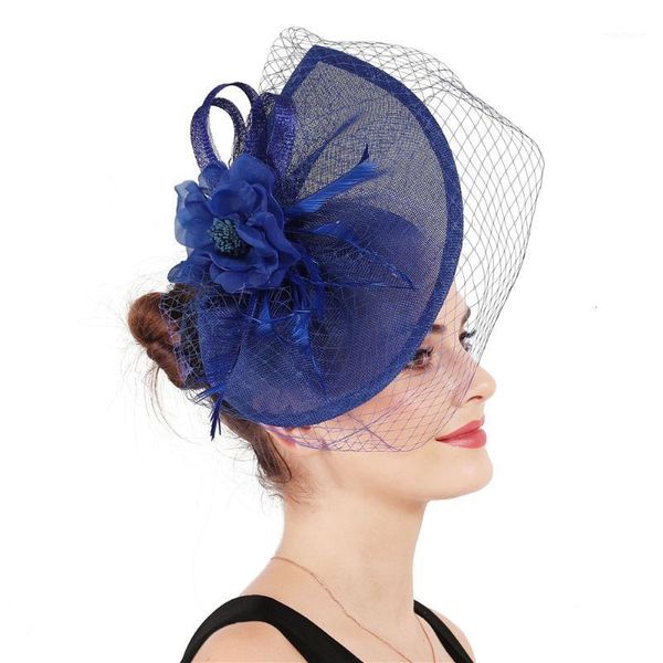 stingy brim hats mingli tengda royal blue bride gauze headwear mysterious cover noodles feather hair decorate formal wedding chapeau fascina, Blue;gray
stingy brim hats mingli tengda royal blue bride gauze headwear mysterious cover noodles feather hair decorate formal wedding chapeau fascina, Blue;gray