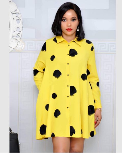 women designers clothes 2020 popular women printed graffiti dot shirt commuter skirt african women dresses woman dress, White;black
women designers clothes 2020 popular women printed graffiti dot shirt commuter skirt african women dresses woman dress, White;black