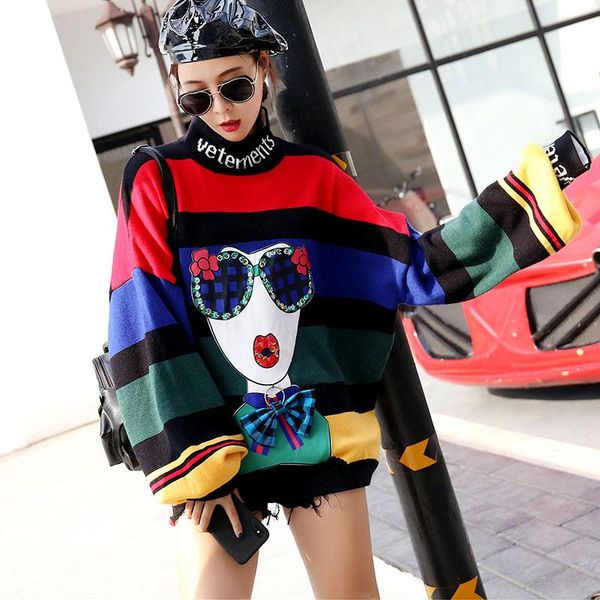 women's sweaters autumn and winter fashion 2021 cartoon large size long-sleeved knitted women nuw939, White;black
women's sweaters autumn and winter fashion 2021 cartoon large size long-sleeved knitted women nuw939, White;black