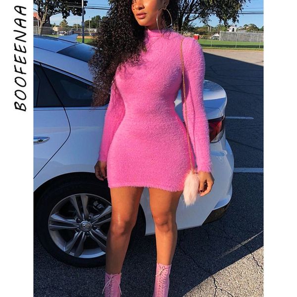 boofeenaa neon pink bodycon dress women high collar long sleeve mini sweater dresses 2019 party club dress vestidos c77-i67 y200418, Black;gray
boofeenaa neon pink bodycon dress women high collar long sleeve mini sweater dresses 2019 party club dress vestidos c77-i67 y200418, Black;gray