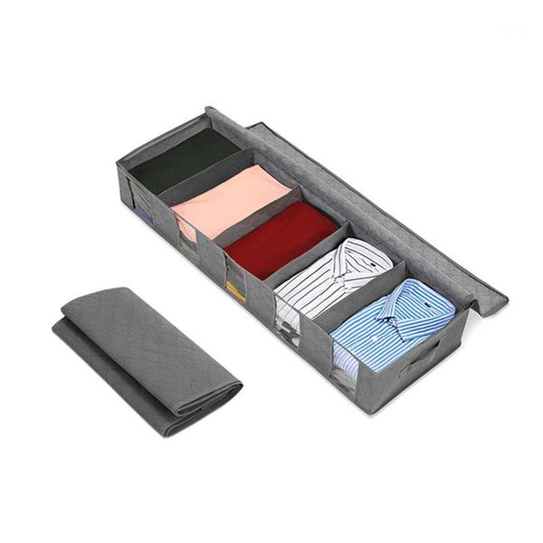 storage bags under bed clothes item container organizer foldable with 5 sections and visible clear window1
storage bags under bed clothes item container organizer foldable with 5 sections and visible clear window1