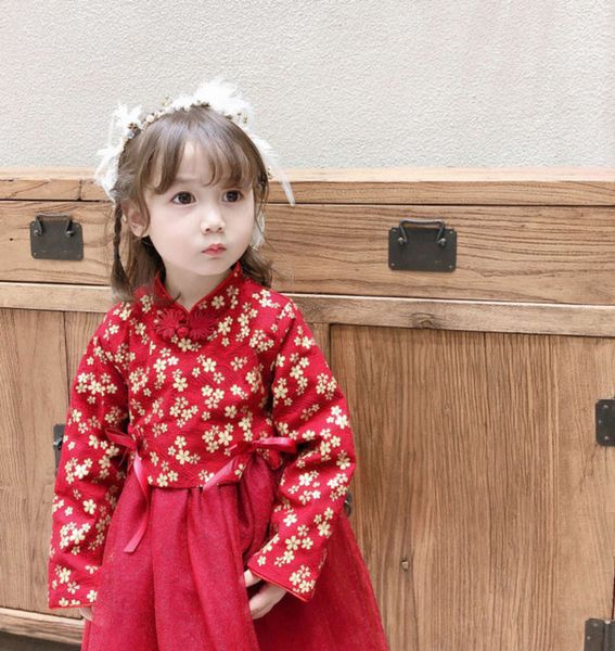 drs wind spring plush 2020 china girls' baby mh princs skirt new year's clothing for children yw9p, Red;yellow
drs wind spring plush 2020 china girls' baby mh princs skirt new year's clothing for children yw9p, Red;yellow