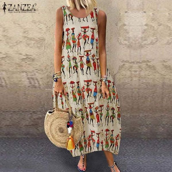 zanzea 2020 summer retro printed sleeveless dress women sundress loose cotton linen dresses vintage tanks vestido sarafans robe1, Black;gray
zanzea 2020 summer retro printed sleeveless dress women sundress loose cotton linen dresses vintage tanks vestido sarafans robe1, Black;gray
