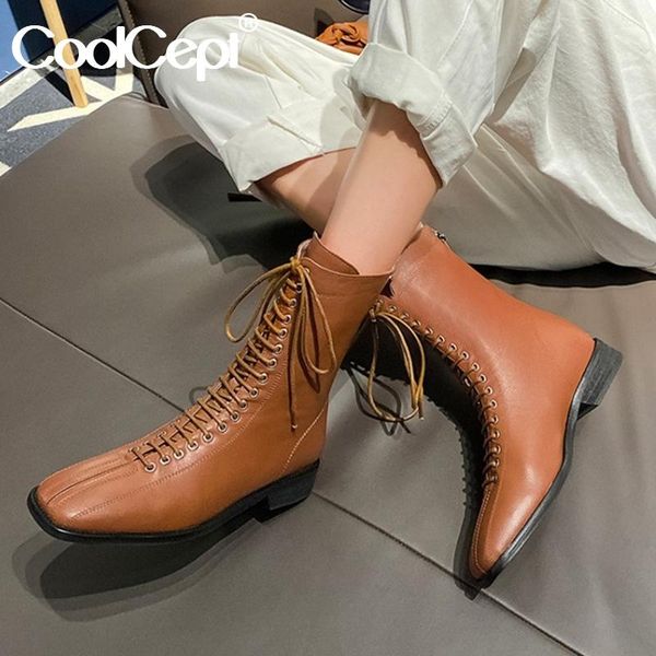 coolcept women real leather ankle boots fashion cross strap high heel winter shoes woman zipper street footwear size 33-40, Black
coolcept women real leather ankle boots fashion cross strap high heel winter shoes woman zipper street footwear size 33-40, Black