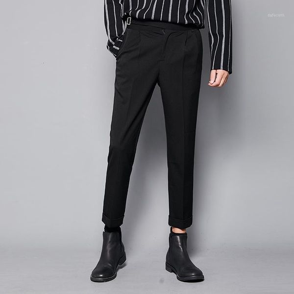 ewq / 2020 autumn new men's bottoms tide fashion self-cultivation pencil pants for male trousers casual suit pants vintage 00941, White;black
ewq / 2020 autumn new men's bottoms tide fashion self-cultivation pencil pants for male trousers casual suit pants vintage 00941, White;black