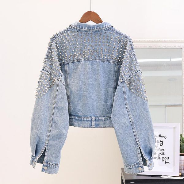 new jean jacket womens pockets jean denim coat jackets rivet spring autumn 9ct00171, Black;brown
new jean jacket womens pockets jean denim coat jackets rivet spring autumn 9ct00171, Black;brown