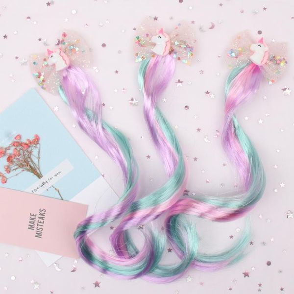 unicorn hair bows for girls sequin net yarn hair clips with long wig hairgrips princess party kids hair accessories, Brown
unicorn hair bows for girls sequin net yarn hair clips with long wig hairgrips princess party kids hair accessories, Brown