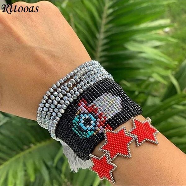 rttooas fatima hamsa hand evil eye bracelet for women pulseras mujer moda 2020 bileklik armband handmade woven jewelry, Golden;silver
rttooas fatima hamsa hand evil eye bracelet for women pulseras mujer moda 2020 bileklik armband handmade woven jewelry, Golden;silver