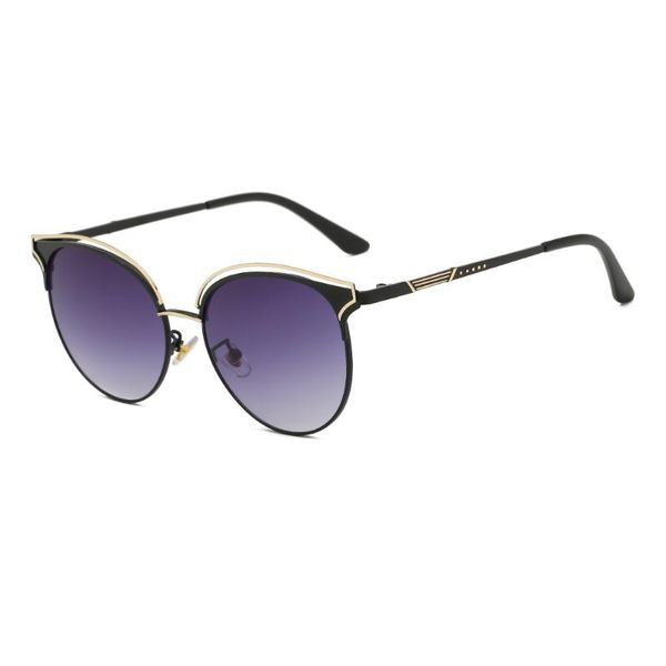 european and american women's retro trend of wiping two-color metal sunglasses, White;black
european and american women's retro trend of wiping two-color metal sunglasses, White;black