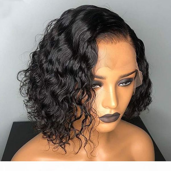 short curly lace front wigs bob hairstyles side part deep wave brazilian human hair lace front wig with baby hair for women 150%density, Black;brown
short curly lace front wigs bob hairstyles side part deep wave brazilian human hair lace front wig with baby hair for women 150%density, Black;brown