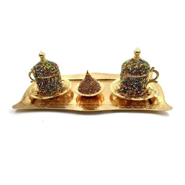 handmade clover design turkish greek arabic coffee espresso serving set for 2,cups saucers lids tray delight sugar dish 1020
handmade clover design turkish greek arabic coffee espresso serving set for 2,cups saucers lids tray delight sugar dish 1020