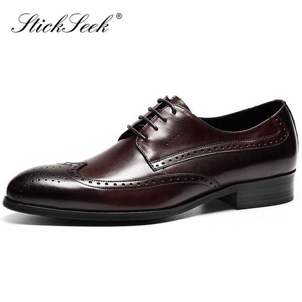 new summer genuine leather man formal dress wingtip brogues shoes pointed toe derby carved men's breathable office oxfords hs178, Black
new summer genuine leather man formal dress wingtip brogues shoes pointed toe derby carved men's breathable office oxfords hs178, Black