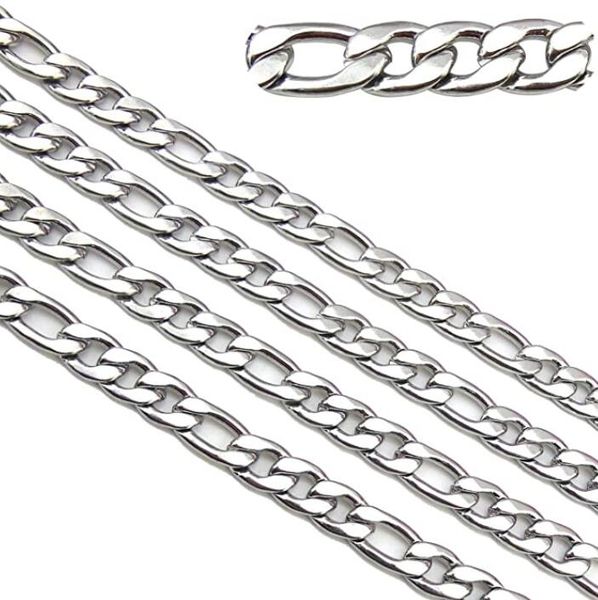 10meter in bulk 3/4/5/6/7/9mm stainless steel figaro chains findings silver fit for jewelry making diy
10meter in bulk 3/4/5/6/7/9mm stainless steel figaro chains findings silver fit for jewelry making diy