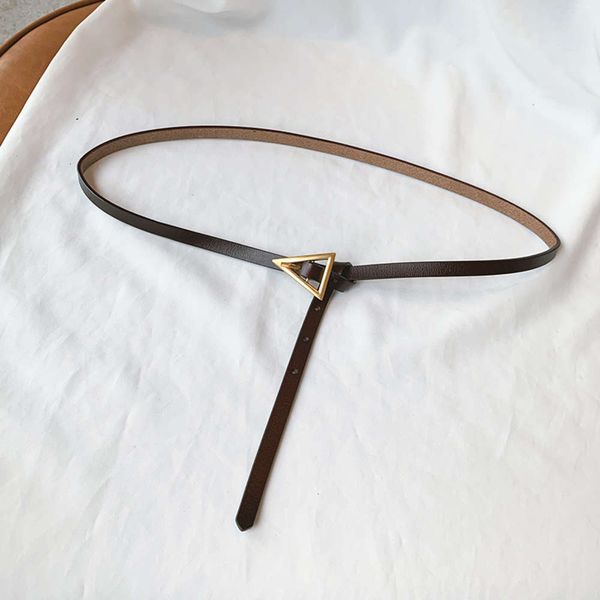 buckle pin fashionable triangle thin women's decorative dress pants versatile pure leather small belt fashion, Black;brown
buckle pin fashionable triangle thin women's decorative dress pants versatile pure leather small belt fashion, Black;brown