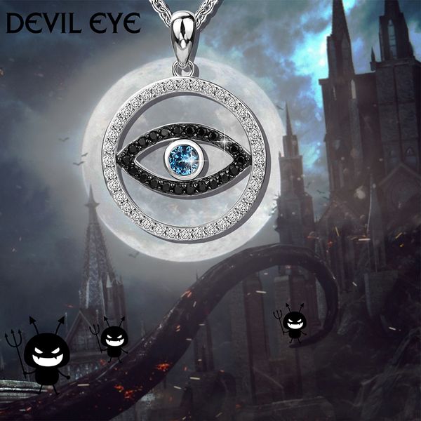 100% 925 sterling silver round shape pendant devil's eyes chain necklace with zirconia diy fashion jewelry making for women gift
100% 925 sterling silver round shape pendant devil's eyes chain necklace with zirconia diy fashion jewelry making for women gift