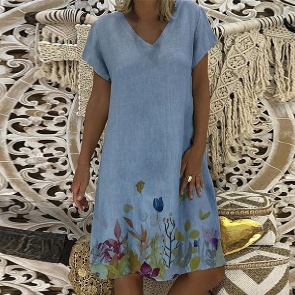 cotton and linen women's clothing summer dresses and sundresses printed plus size ladies dresses summer, Gray
cotton and linen women's clothing summer dresses and sundresses printed plus size ladies dresses summer, Gray