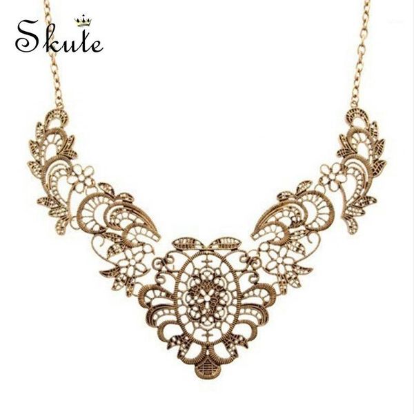 skute vintage elegant lace flower plant pendant necklace for women collar necklace clavicle chain necklaces femme party jewelry1, Silver
skute vintage elegant lace flower plant pendant necklace for women collar necklace clavicle chain necklaces femme party jewelry1, Silver