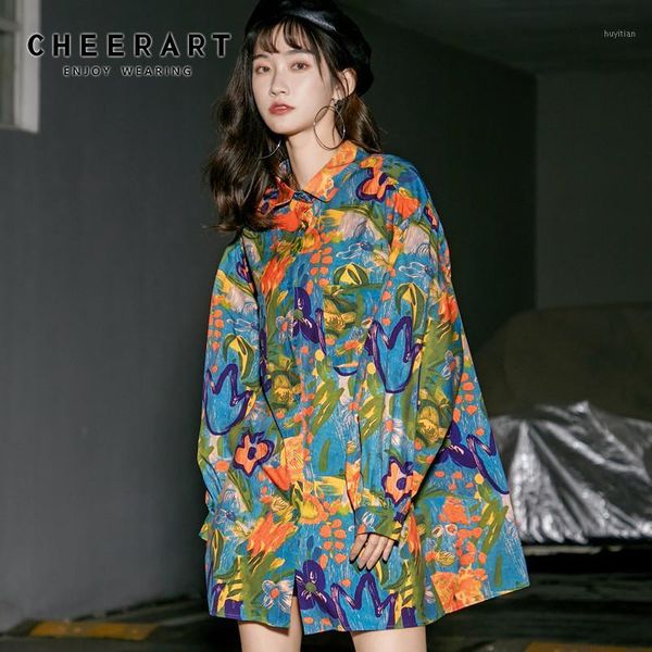 cheerart plus size floral blouse long sleeve colorfull collared shirt women loose green and blouses spring 20201, White
cheerart plus size floral blouse long sleeve colorfull collared shirt women loose green and blouses spring 20201, White