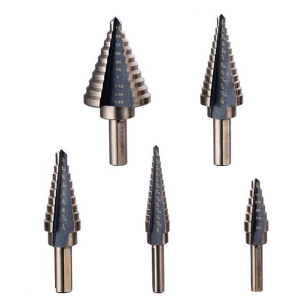 5pcs step cone drill set drill bits for metal tool box hole cutters power cones hss high speed steel mu bbyuhu bdesports
5pcs step cone drill set drill bits for metal tool box hole cutters power cones hss high speed steel mu bbyuhu bdesports