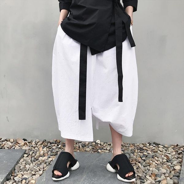 irregular wide crotch men pants cotton loose harem pants cropped mens wide legged bloomers chinese style trousers ds50670, Black
irregular wide crotch men pants cotton loose harem pants cropped mens wide legged bloomers chinese style trousers ds50670, Black