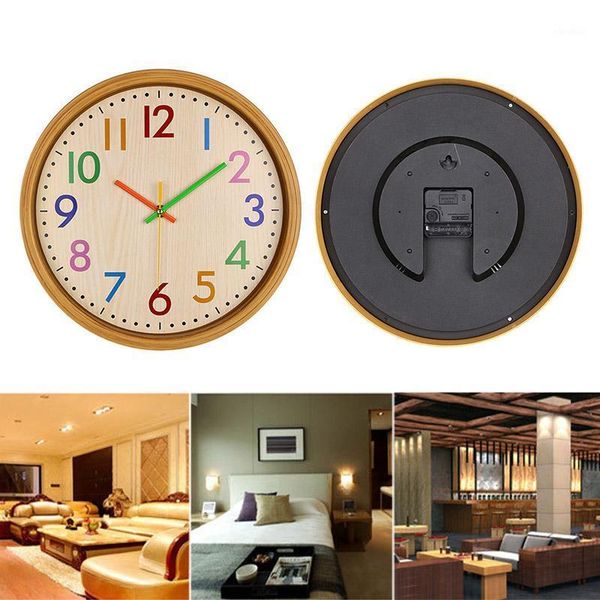 children room wall clock 12 inch colorful numbers silent clock for home decor pak551
children room wall clock 12 inch colorful numbers silent clock for home decor pak551