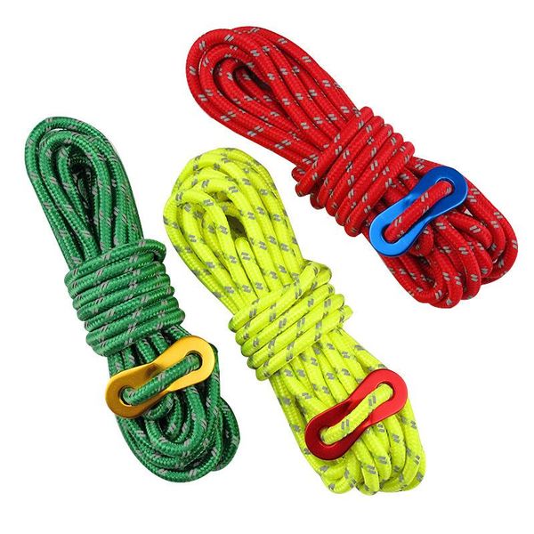 4m reflective paracord outdoor camping tent wind rope 4mm sun shelter awning with aluminum alloy buckle adjuster wigwam
4m reflective paracord outdoor camping tent wind rope 4mm sun shelter awning with aluminum alloy buckle adjuster wigwam