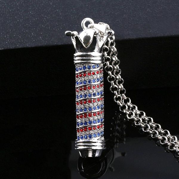 pendant necklaces fashion barber shop rainbow lamp necklace hairdresser crystal tools women men hiphop jewelry gifts, Silver
pendant necklaces fashion barber shop rainbow lamp necklace hairdresser crystal tools women men hiphop jewelry gifts, Silver