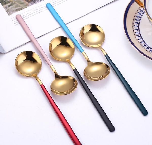 304 stainless steel household round spoon creative dessert coffee stirring spoons feeding spoon dinnerware set kitchen wmteksh
304 stainless steel household round spoon creative dessert coffee stirring spoons feeding spoon dinnerware set kitchen wmteksh