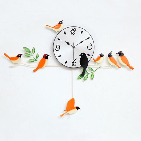wholesale- bird wall clock 2016 wall clock home decoration decor single clocks painting watch morden design birds unique gift craft t61
wholesale- bird wall clock 2016 wall clock home decoration decor single clocks painting watch morden design birds unique gift craft t61