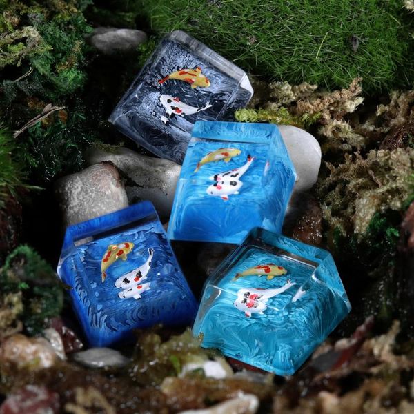 new arrival 1 piece handmade resin keycap for mx switch mechanical keyboard resin koi lucky charm key cap sa oem cherry profile 
new arrival 1 piece handmade resin keycap for mx switch mechanical keyboard resin koi lucky charm key cap sa oem cherry profile