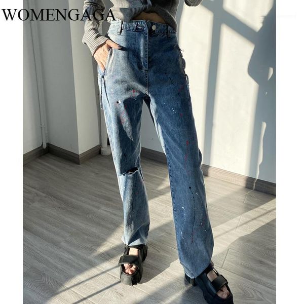women's jeans womengaga hole high women waist pant casual trousers color matching denim pants 2021 0cpv1, Blue
women's jeans womengaga hole high women waist pant casual trousers color matching denim pants 2021 0cpv1, Blue