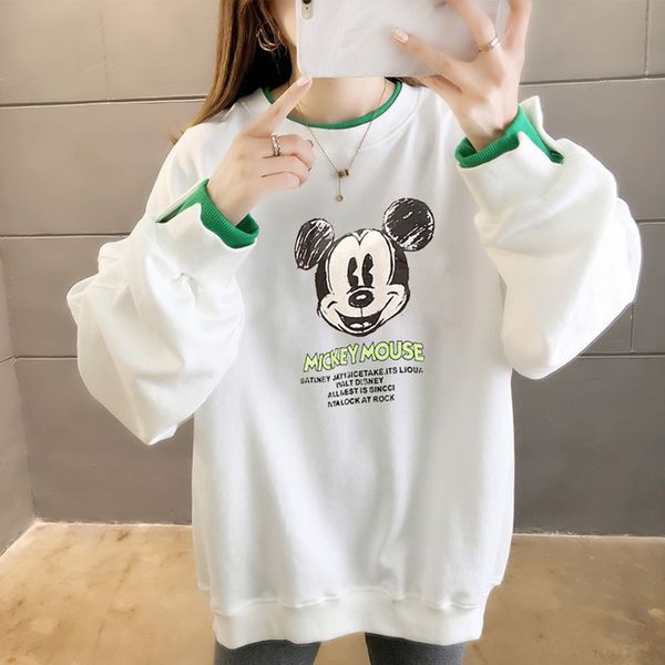 inoa6 early autumn neck sweater 2020 women's autumn trendy loose korean new round trendy sweater women's printed rrftr, Black
inoa6 early autumn neck sweater 2020 women's autumn trendy loose korean new round trendy sweater women's printed rrftr, Black