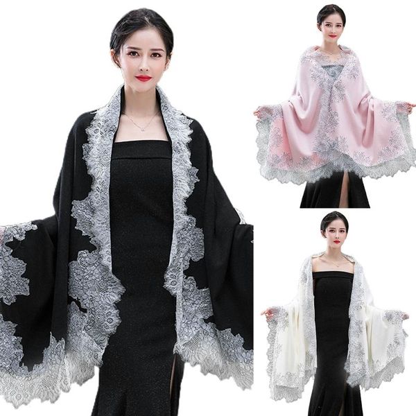 scarves women large scarf vintage shawl wrap eyelash floral lace wedding cape, Blue;gray
scarves women large scarf vintage shawl wrap eyelash floral lace wedding cape, Blue;gray