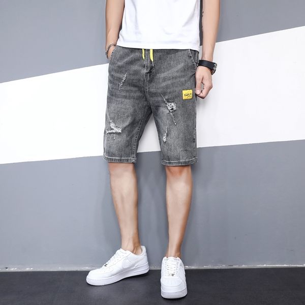 yamji summer men's denim patchwork and jeans capris trendy holes casual straight slim stretch fabric jeans lkjqo men for, Blue
yamji summer men's denim patchwork and jeans capris trendy holes casual straight slim stretch fabric jeans lkjqo men for, Blue