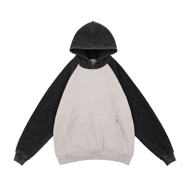 men's t-shirts autumn and winter fashion br color blocking high street used washed loose hooded sweater for men women 516o, White;black
men's t-shirts autumn and winter fashion br color blocking high street used washed loose hooded sweater for men women 516o, White;black