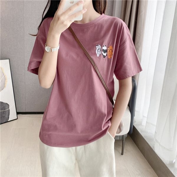 8uaso cotton short sleeve t-shirt summer panda ins korean embroidery embroideryembroidery white cartoon little fresh and fresh loose girl
8uaso cotton short sleeve t-shirt summer panda ins korean embroidery embroideryembroidery white cartoon little fresh and fresh loose girl