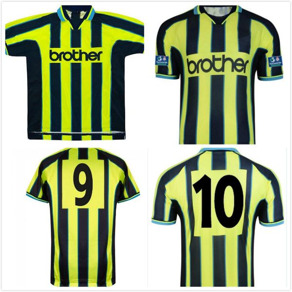 98 99 retro dickov 9 soccer jersey goater wiekens 1998 1999 michael brown jeff whitley horlock away classic vintage football shirt, Black;yellow
98 99 retro dickov 9 soccer jersey goater wiekens 1998 1999 michael brown jeff whitley horlock away classic vintage football shirt, Black;yellow