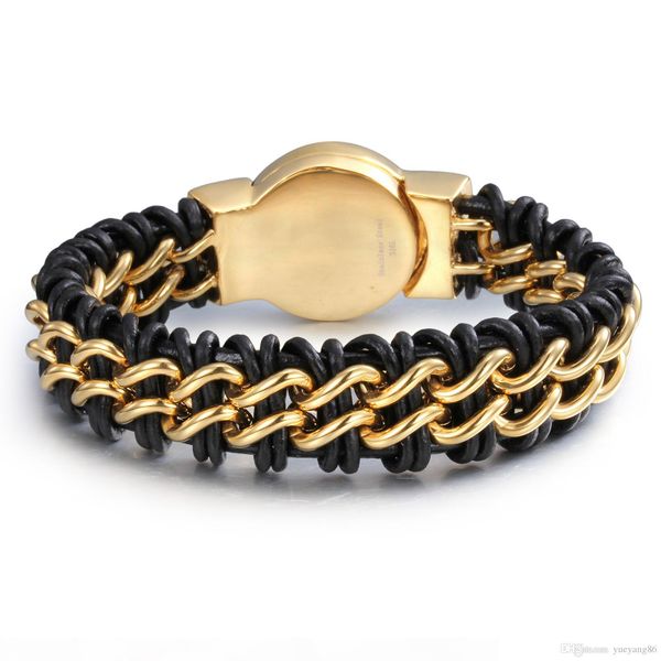 fashion handsome jewelry gothic men's braided genuine leather 316l stainless steel biker lion head chain bracelet bangle, Black
fashion handsome jewelry gothic men's braided genuine leather 316l stainless steel biker lion head chain bracelet bangle, Black