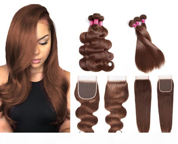 8a human hair bundles with closures 4*4 lace handmade fashion color 4# 100% brazilian virgin hair weaves double weft body wave straight, Black
8a human hair bundles with closures 4*4 lace handmade fashion color 4# 100% brazilian virgin hair weaves double weft body wave straight, Black