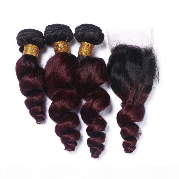 malaysian wine red ombre hair with 4x4 lace closure 4pcs lot loose wave 1b 99j burgundy 2tone ombre 3bundles virgin hair with closure, Black;brown
malaysian wine red ombre hair with 4x4 lace closure 4pcs lot loose wave 1b 99j burgundy 2tone ombre 3bundles virgin hair with closure, Black;brown
