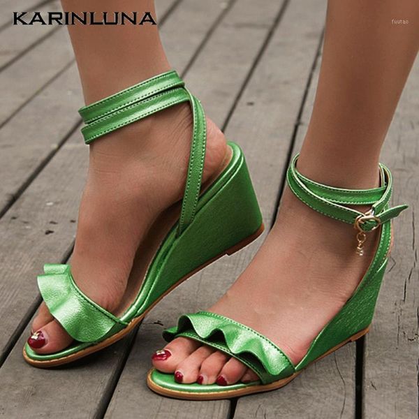 karin 2020 high heels big size 43 ankle-strap ruffles summer wedges sandals women shoes1, Black
karin 2020 high heels big size 43 ankle-strap ruffles summer wedges sandals women shoes1, Black