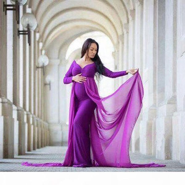 shoulderless long sleeve pregnancy dress pgraphy props maternity maxi gown dresses for p shoot pregnant women clothes y200805, Black;pink
shoulderless long sleeve pregnancy dress pgraphy props maternity maxi gown dresses for p shoot pregnant women clothes y200805, Black;pink