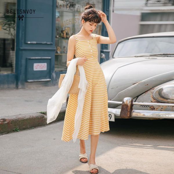 summer 2020 new plaid dress women backless vintage a-line sleeveless sweet elegant party girl casual retro strap dresses1, Black;gray
summer 2020 new plaid dress women backless vintage a-line sleeveless sweet elegant party girl casual retro strap dresses1, Black;gray