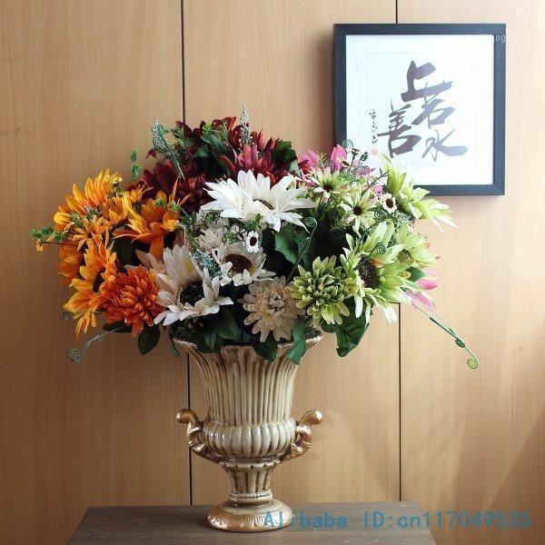 1pcs fake artificial sunflower silk flower home house wedding party kitchen decoration f2071
1pcs fake artificial sunflower silk flower home house wedding party kitchen decoration f2071