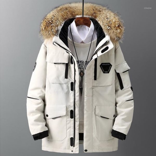 men's jacket men's winter jacket 2020 down with big real fur collar waterproof warm parka winter coat1, Black
men's jacket men's winter jacket 2020 down with big real fur collar waterproof warm parka winter coat1, Black