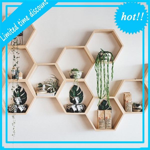 nordic shelf wooden wall hanging rack honeycomb hexagon shelves for baby child bedroom dekoration t200319
nordic shelf wooden wall hanging rack honeycomb hexagon shelves for baby child bedroom dekoration t200319