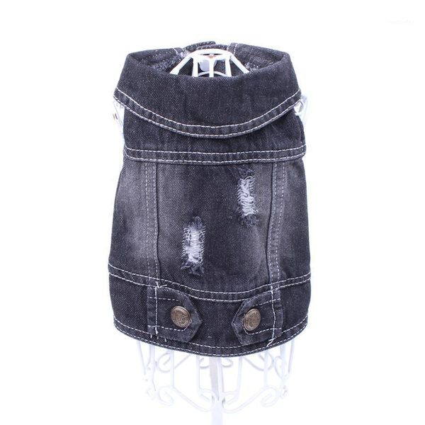dog cat jeans jacket middle 2 holes black colour denim coat vest pet puppy clothes apparel 6 sizes available1
dog cat jeans jacket middle 2 holes black colour denim coat vest pet puppy clothes apparel 6 sizes available1