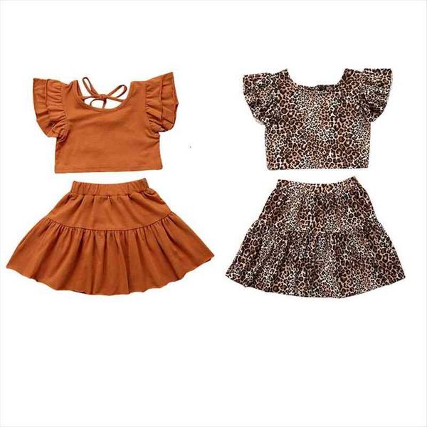 2pcs toddler kids baby girls summer clothes sets solid leopard print ruffle skirt outfits set, White
2pcs toddler kids baby girls summer clothes sets solid leopard print ruffle skirt outfits set, White